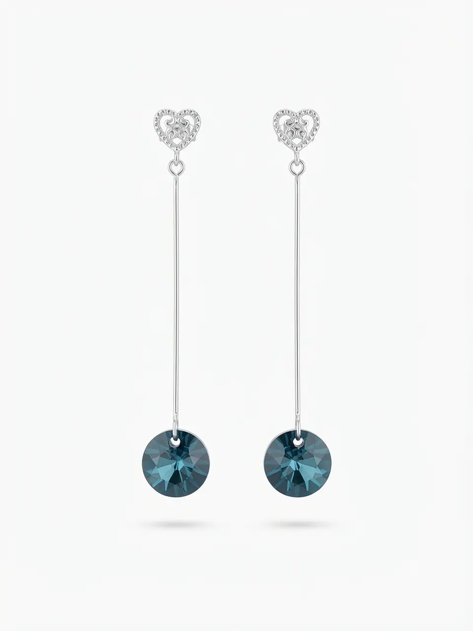 Aretes Largos con Cristales Swarovski Element 1
