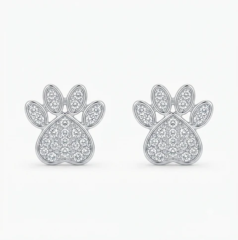 Aros Sparkle Paw - Element Swarovski 