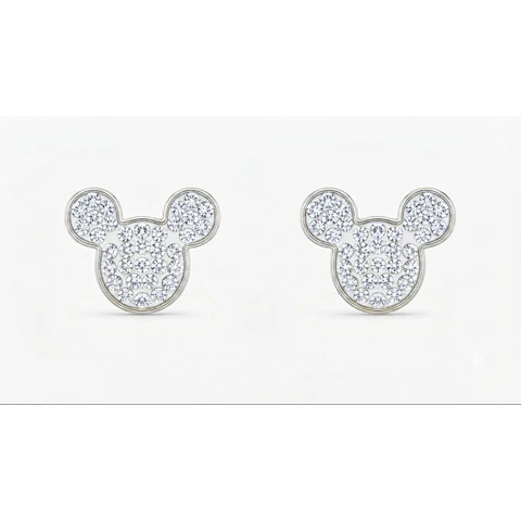 MICKEY PLATEADOS - SWAROVSKI ELEMENT