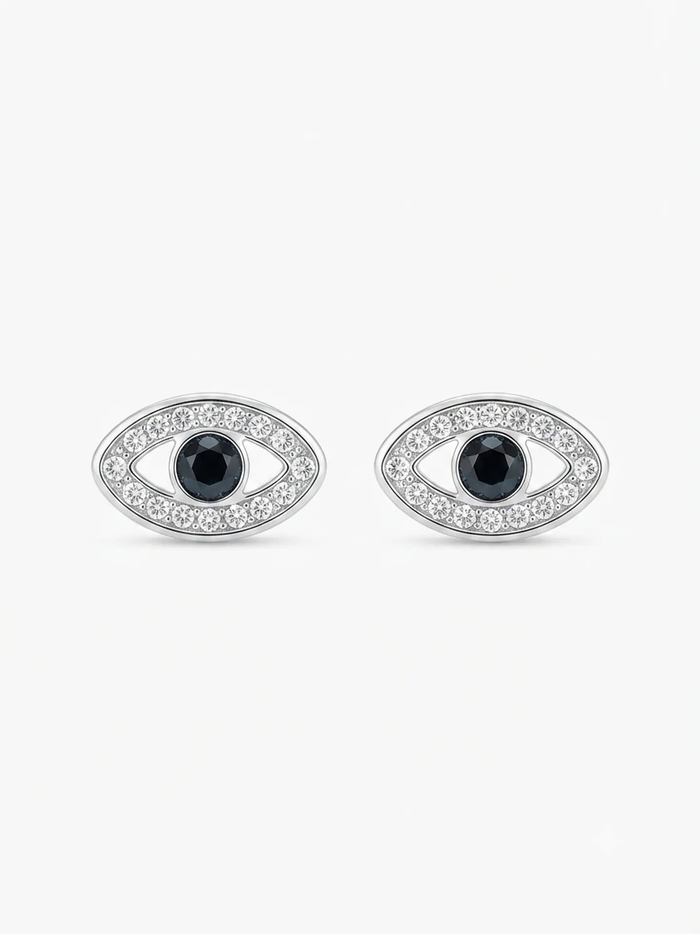 ojo turco Aros de acero y cristal Element Swarovski  1