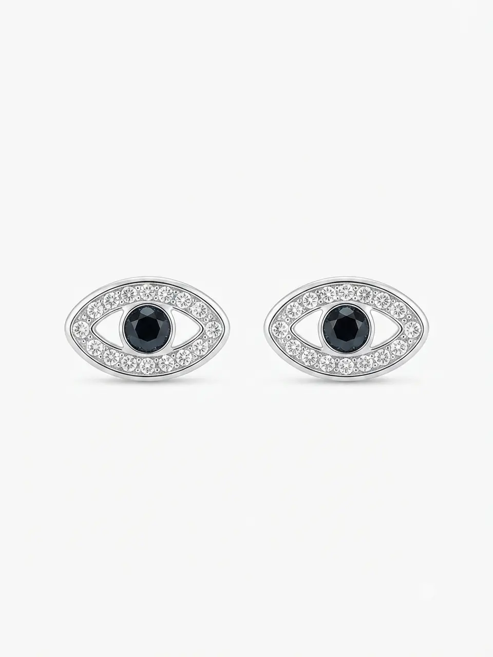 ojo turco Aros de acero y cristal Element Swarovski  1