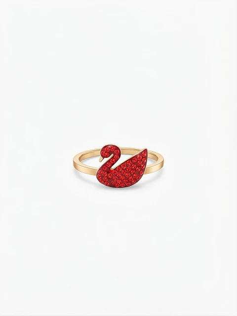 Anillo Swan Rojo - Element Swarovski 