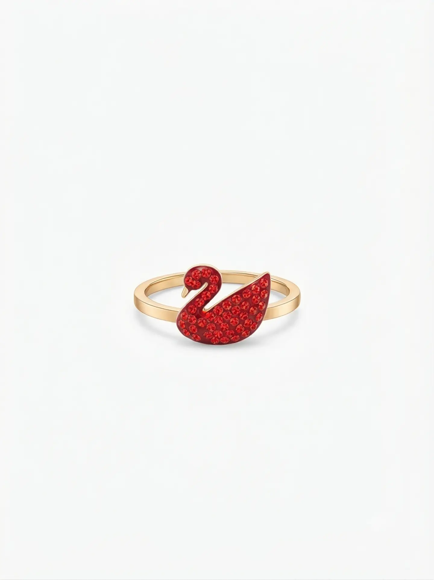 Anillo Swan Rojo - Element Swarovski  1
