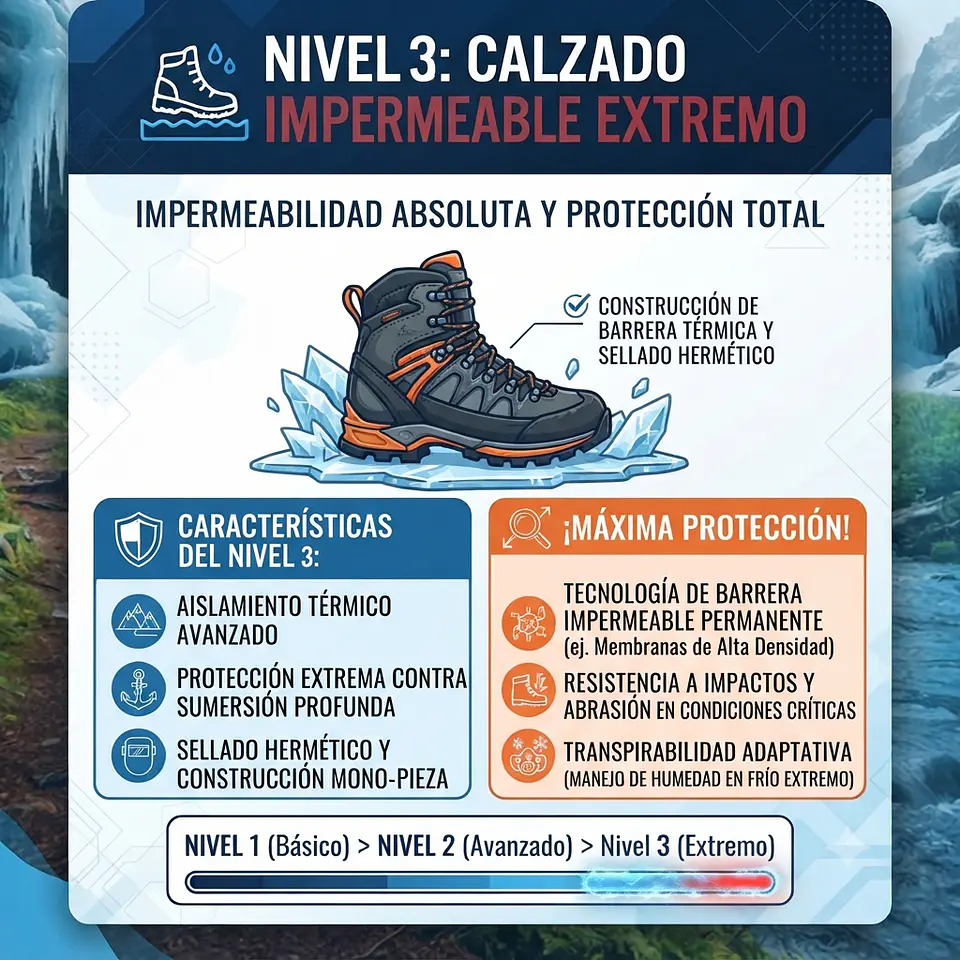 Calzado Outdoor Verde Impermeable  3