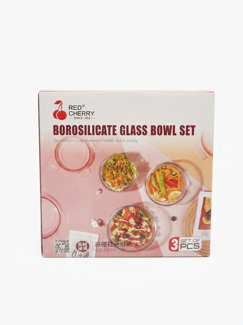 Set de 3 piezas para microondas - Red Cherry 3