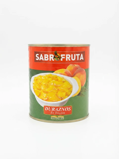 Durazno en trozos 820g - Sabrofruta