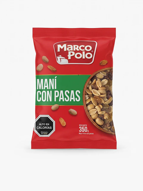 Maní con pasas 350g