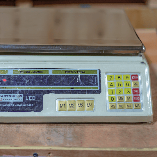 BALANZA CANTON - 305 SWISSTRON LCD - SIN CABLE DE CARGA