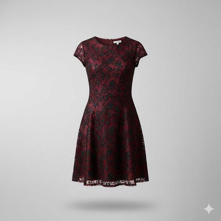 Vestido largo BURDEO 1