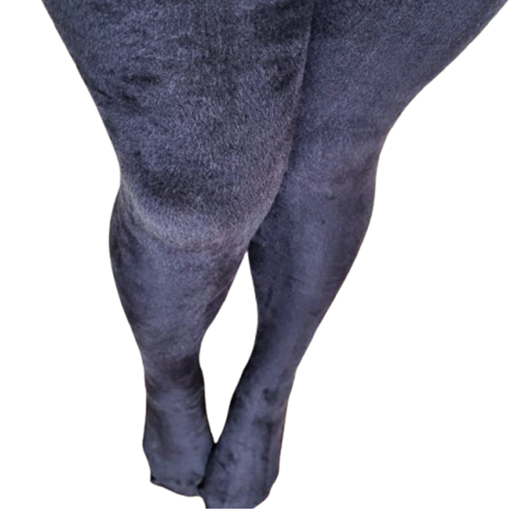 Panty Negra Polar Elasticada Mujer  1