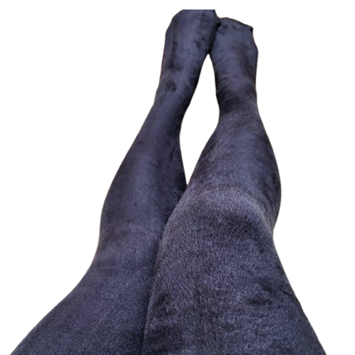 Panty Negra Polar Elasticada Mujer  2