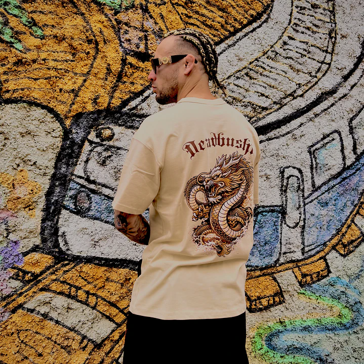 Polera Oversized Fit Beige 2