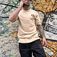 Polera Oversized Fit Beige - Miniatura 4