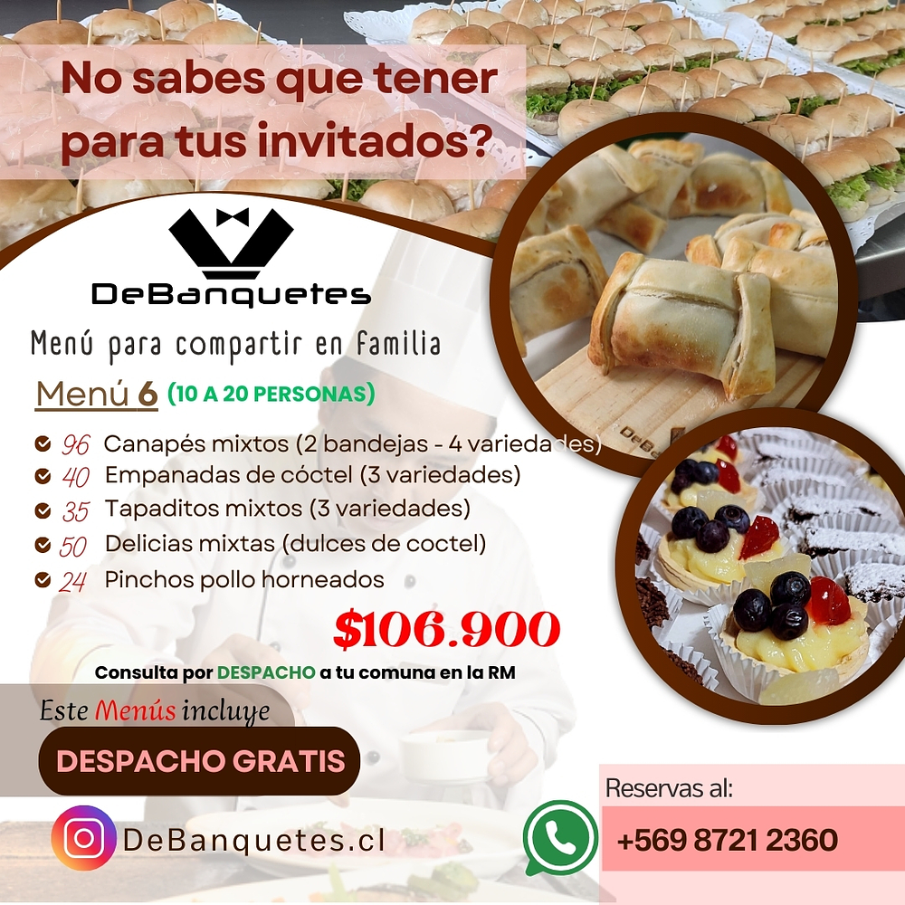 Menu N6 (Para 10 a 20 personas)