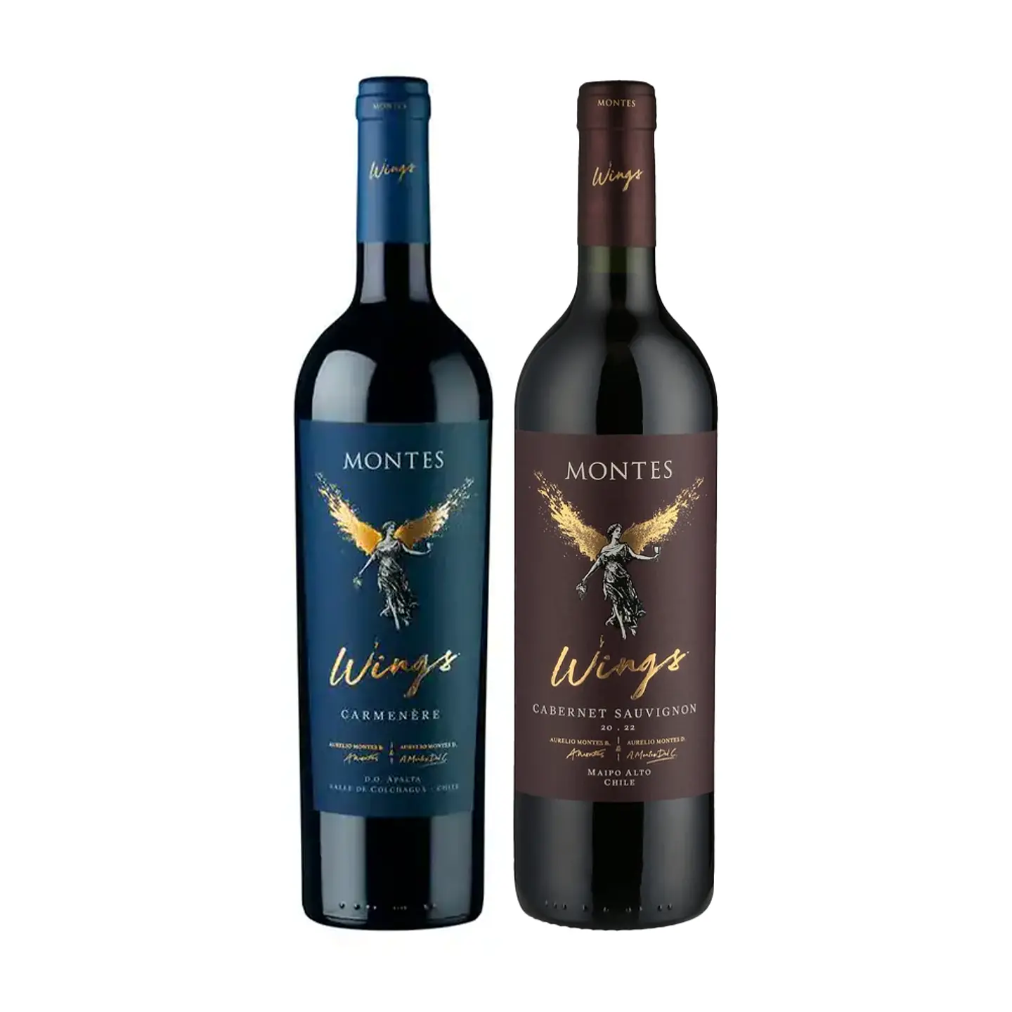 Vinos Iconos Montes Wings Cabernet Sauvignon + Montes Wings Carmenere 1