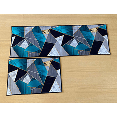 Set 2 alfombras cocina - Geometric