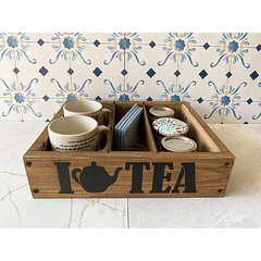Box Madera I Love Tea