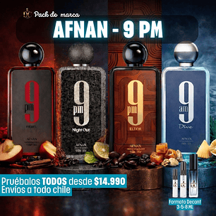 Pack Afnan 9 PM – Formato Decant
