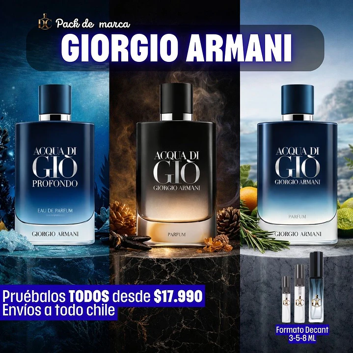 Pack Giorgio Armani – Acqua di Giò | Formato Decant 1