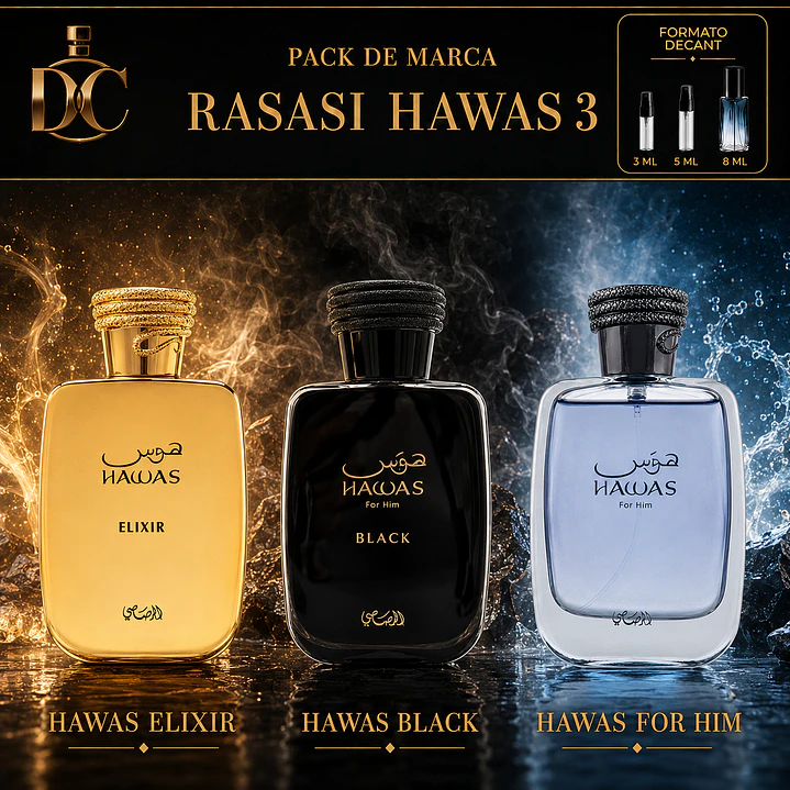 Pack de marca - Rasasi Hawas 3 1