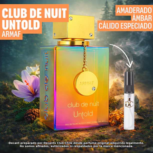 Decant Club de nuit Untold