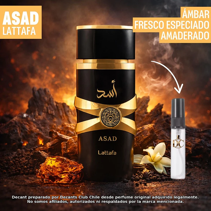 Decant Lattafa Asad 1