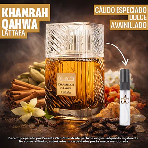 Decant Lattafa khamra qawha