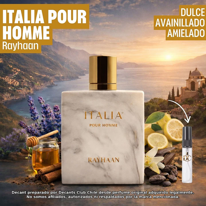 Decant Rayhaan Italia Pour homme 1