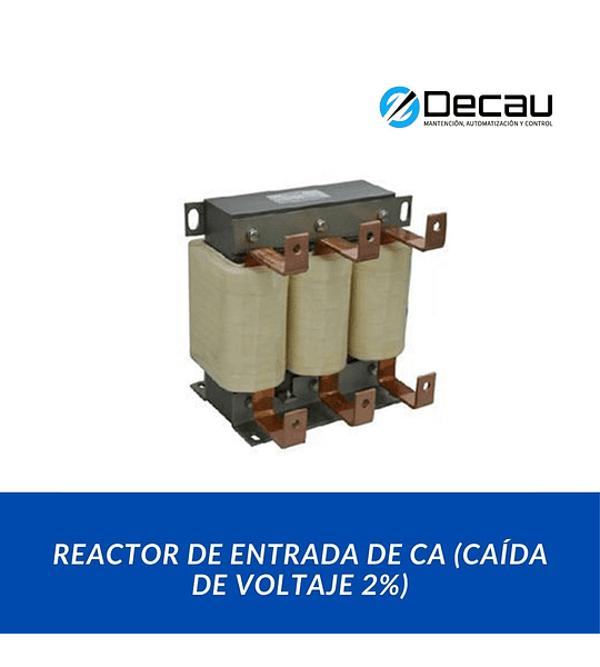 Reactor de entrada de CA (caída de voltaje 2%)