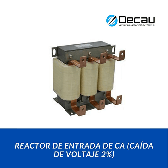 Reactor de entrada de CA (caída de voltaje 2%)