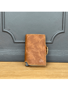 Billetera RFID Camel Envejecido