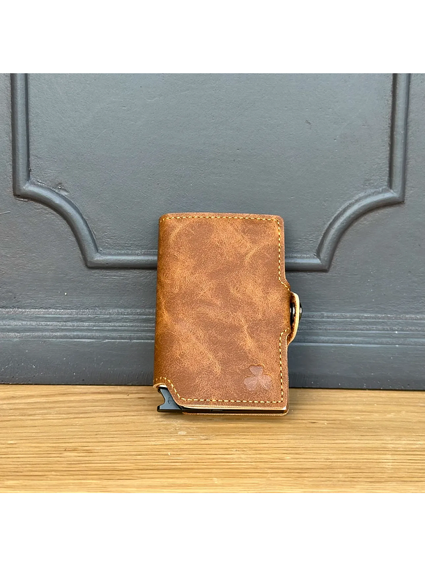 Billetera RFID Camel Envejecido 1