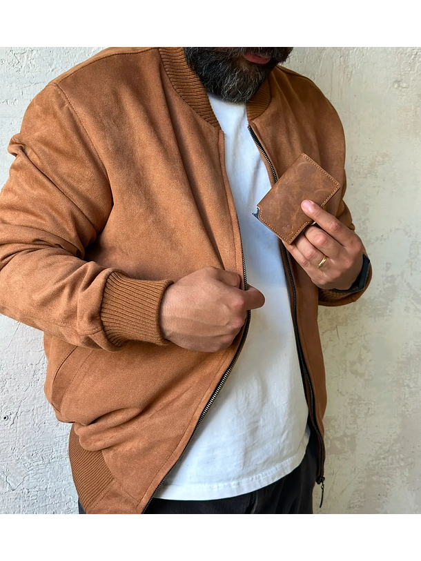 Billetera RFID Camel Envejecido 4