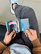 Billetera RFID Negra Mate. 3