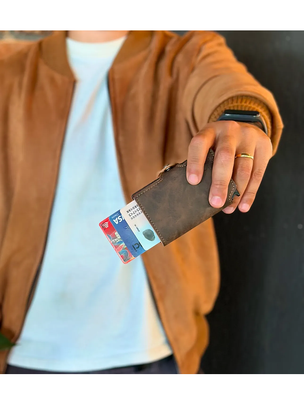 Billetera RFID Cafe Moro 2