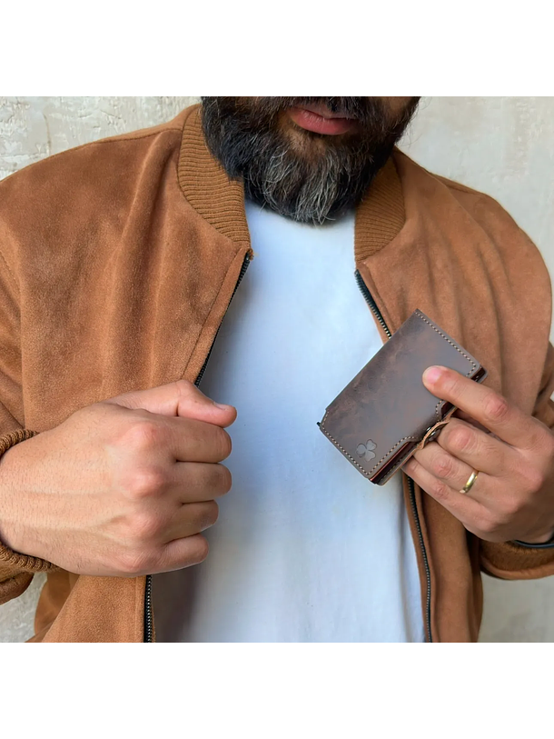 Billetera RFID Cafe Moro 3