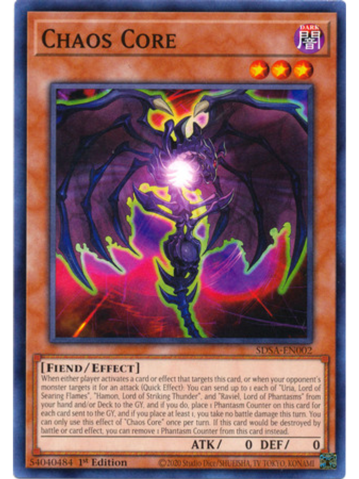Chaos Core - SDSA-EN002 - Common 1st Edition 1