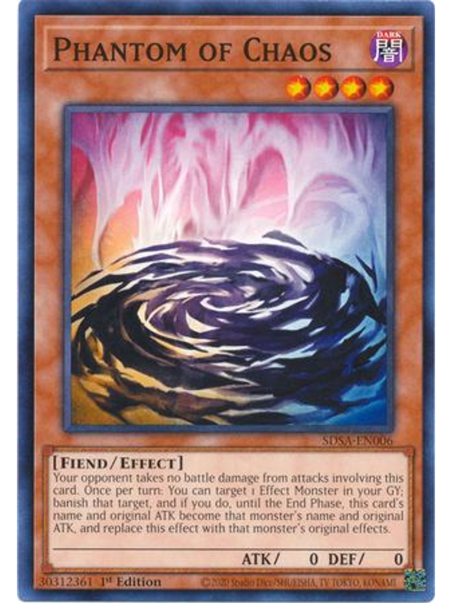 Phantom of Chaos - SDSA-EN006 - Common 1st Edition 1