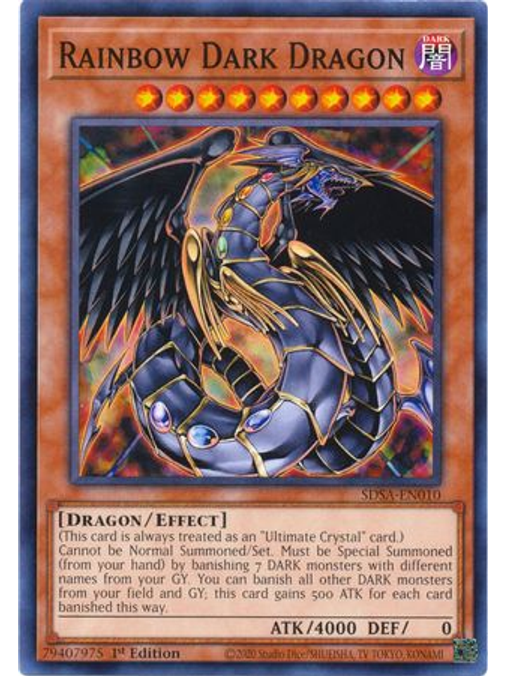 Rainbow Dark Dragon - SDSA-EN010 - Common 1st Edition 1