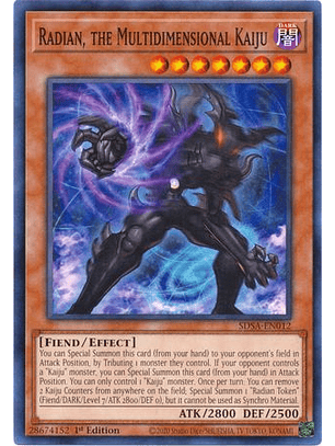 Radian, the Multidimensional Kaiju - SDSA-EN012 - Common 1st Edition