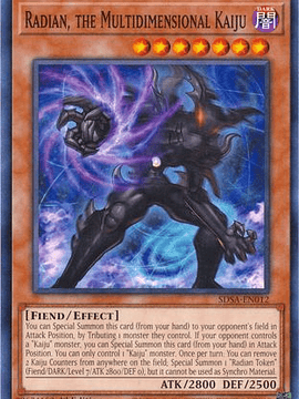 Radian, the Multidimensional Kaiju - SDSA-EN012 - Common 1st Edition