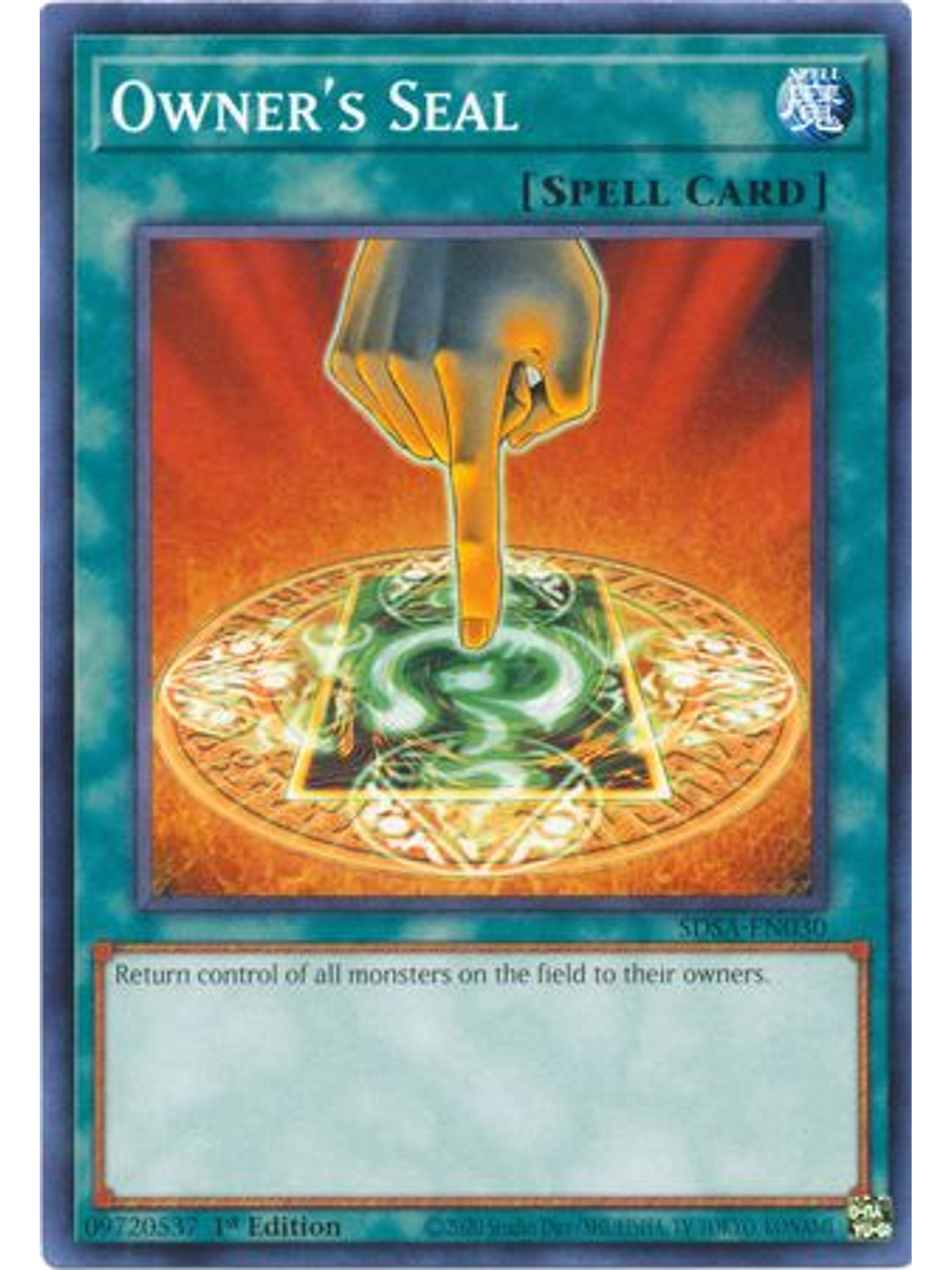 Owner's Seal - SDSA-EN030 - Common 1st Edition 1