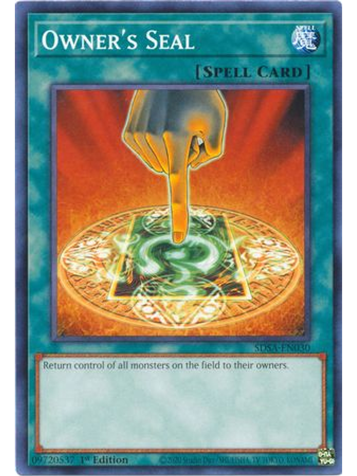 Owner's Seal - SDSA-EN030 - Common 1st Edition 1