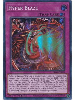 Hyper Blaze - SDSA-EN034 - Super Rare 1st Edition