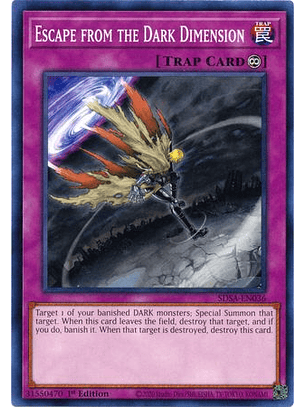 Escape from the Dark Dimension - SDSA-EN036 - Common 1st Edition