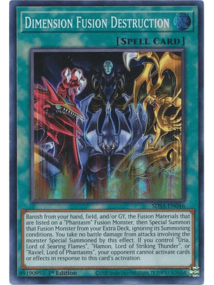 Dimension Fusion Destruction - SDSA-EN046 - Super Rare 1st Edition