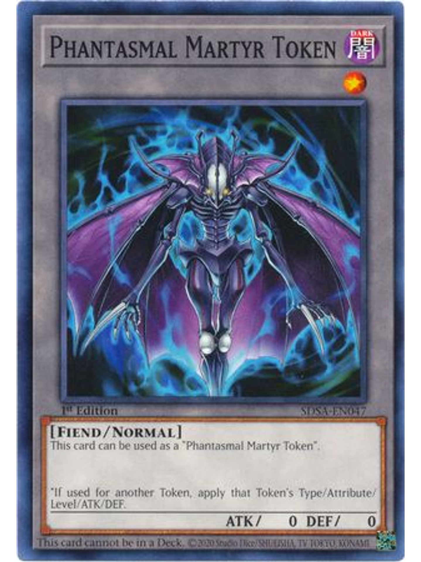 Phantasmal Martyr Token - SDSA-EN047 - Common 1st Edition 1