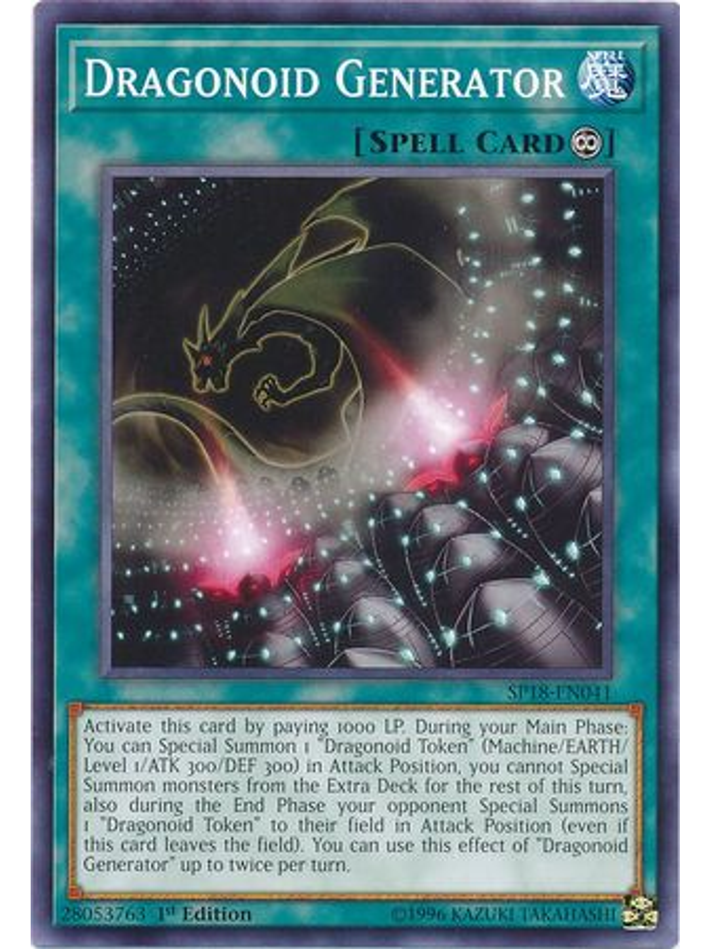 Dragonoid Generator - SP18-EN041 - Common 1st Edition 1