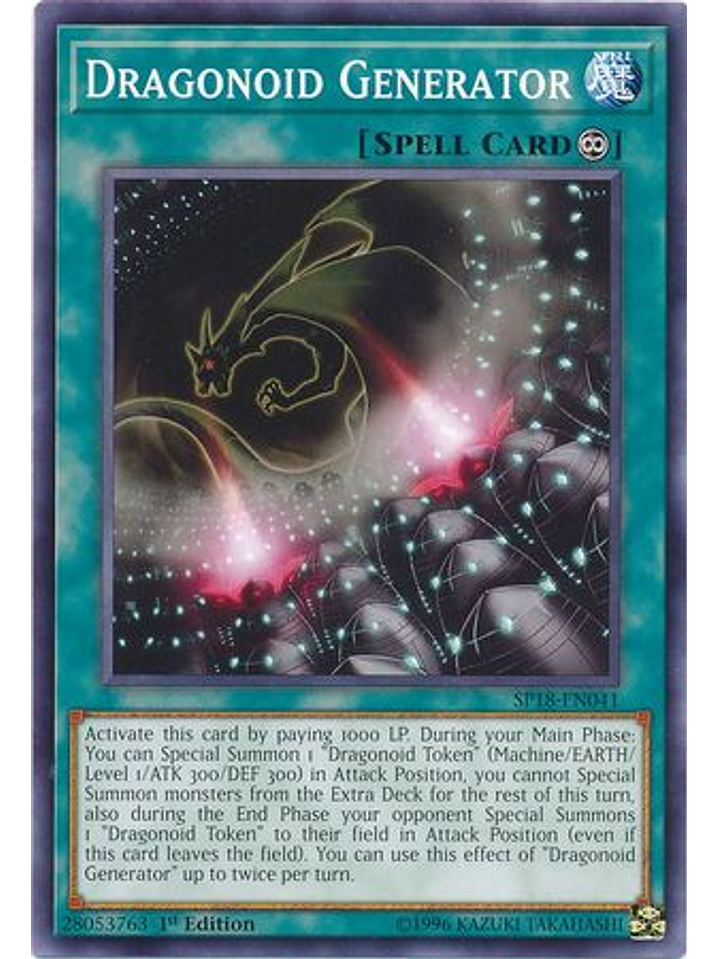 Dragonoid Generator - SP18-EN041 - Common 1st Edition 1