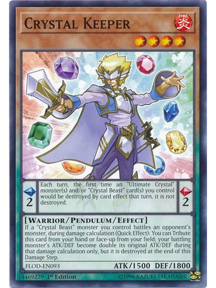 Crystal Keeper - FLOD-EN093 - Common 1st Edition 1